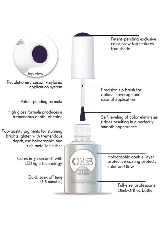 Color Club Nail-robi Nail Gel Blue Purple Color Polish, .5 fl oz (15 mL)
