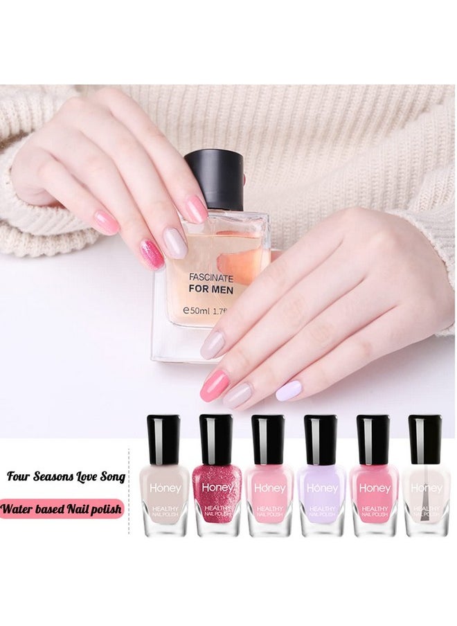 Tophany Non Toxic Nail Polish Set, Easy Peel Off and Fast Dry Nail Polish Set for Pack, Eco Friendly & Organic Water Based Nail Polish for Women and Girls (12 Bottles)
