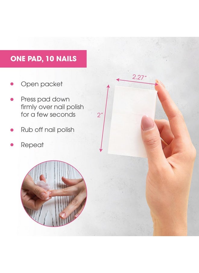 Diamond Wipes Nail Polish Remover Wipes with Aloe Vera, Acetone Nail Polish Remover Pads, 50 Individually Wrapped Nail Polish Wipes