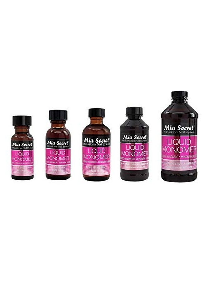 Mia Secret Liquid Monomer 8 oz. Professional Acrylic Nail System - MMA FREE - Made in the USA