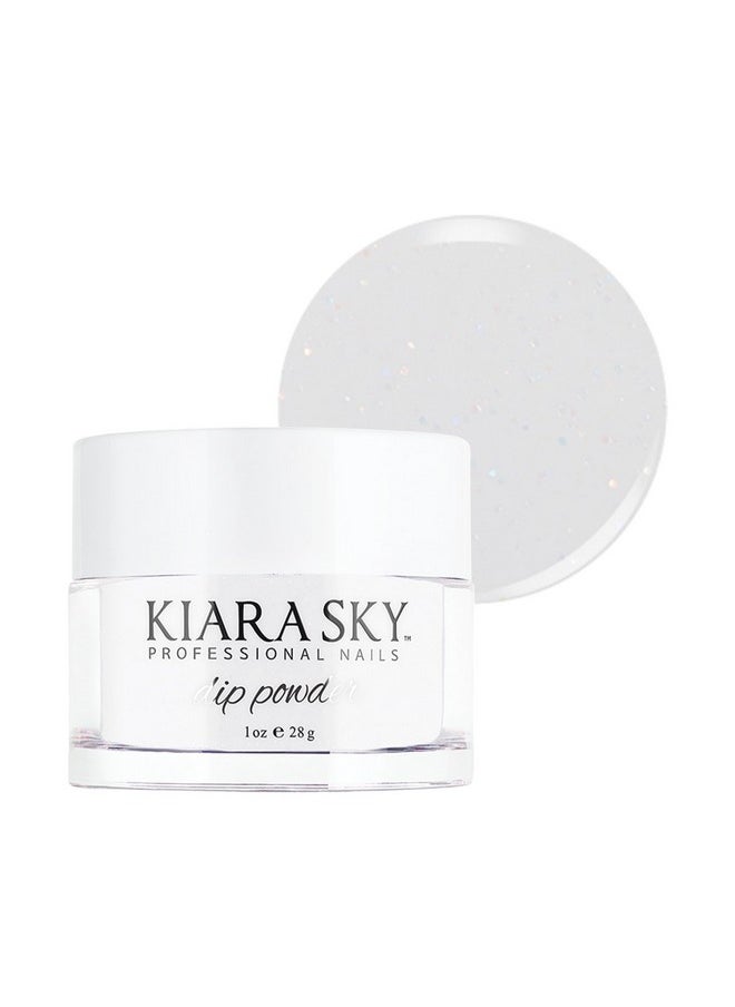 Kiara Sky Long Lasting Nail Dip Powder White Tones 1 oz, Frosted Sugar