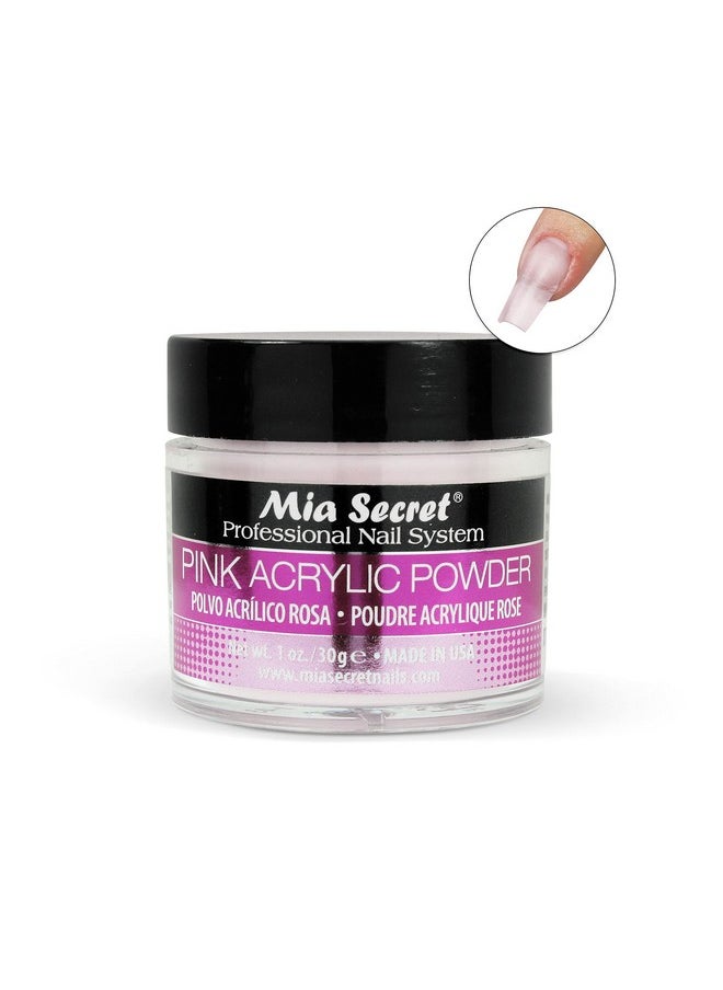 Mia Secret Professional Acrylic Nail System Pink Acrylic Powder 1 OZ