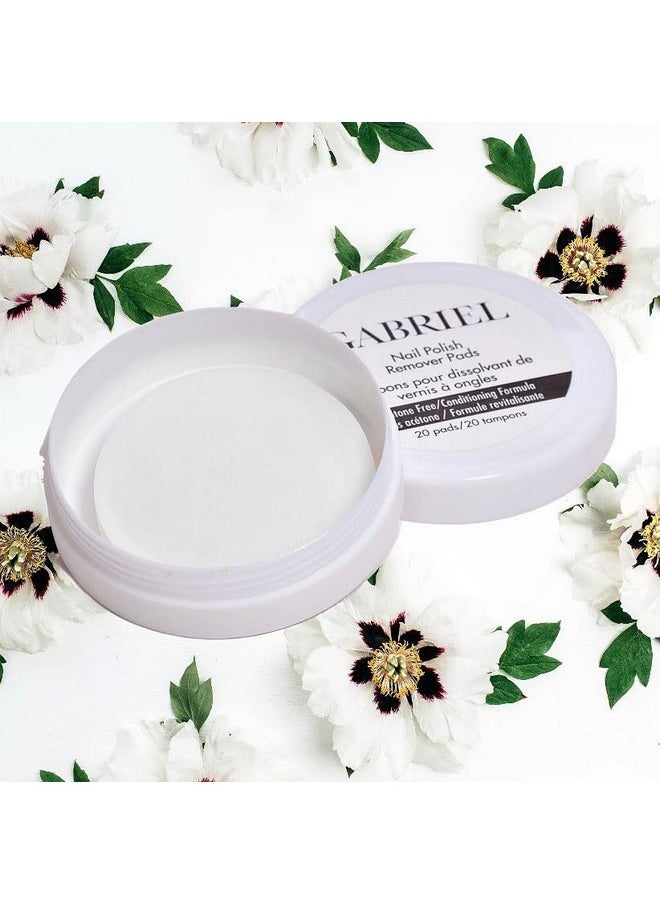 Gabriel Cosmetics Nail Polish Remover | Non-Toxic, Citrus-Scented | All Natural Ingredients | Non-Acetone & Paraben Free | Gentle on Skin | Vegan | Conditions & Preps Nails (Wipe)