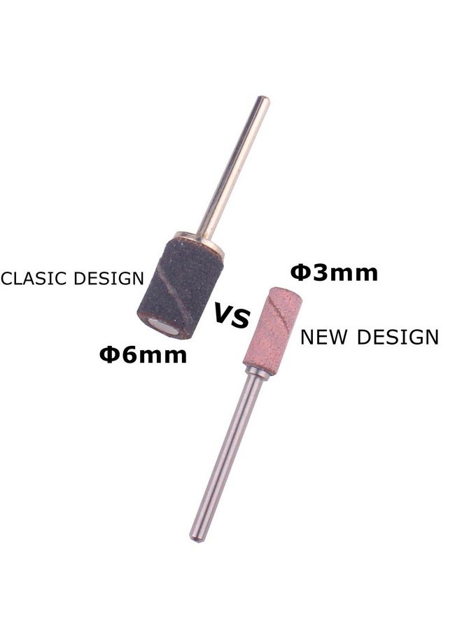 MZCMSL Small Sanding Bands 240 Grit for Nail Drill, 80pcs Nail Sanding Bands with 3mm Mandrel Bit for Acrylic Nails Cuticle Nail Prep(240#)
