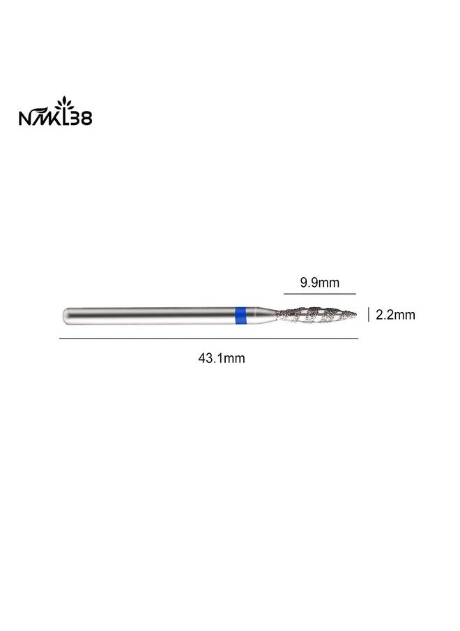 NMKL38 Tornado Flame Diamond Nail Drill Bit 3/32