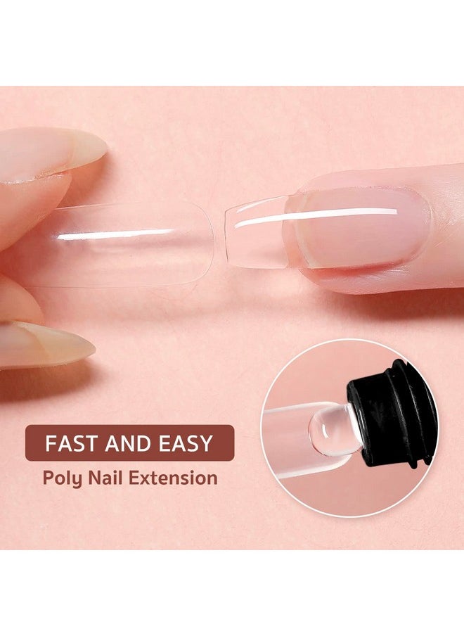 GAOY Poly Gel, 60g Nail Extension Gel, Clear Builder Gel Nail Enhancement Gel for Beginner & Professional Nail Art Salon DIY at Home