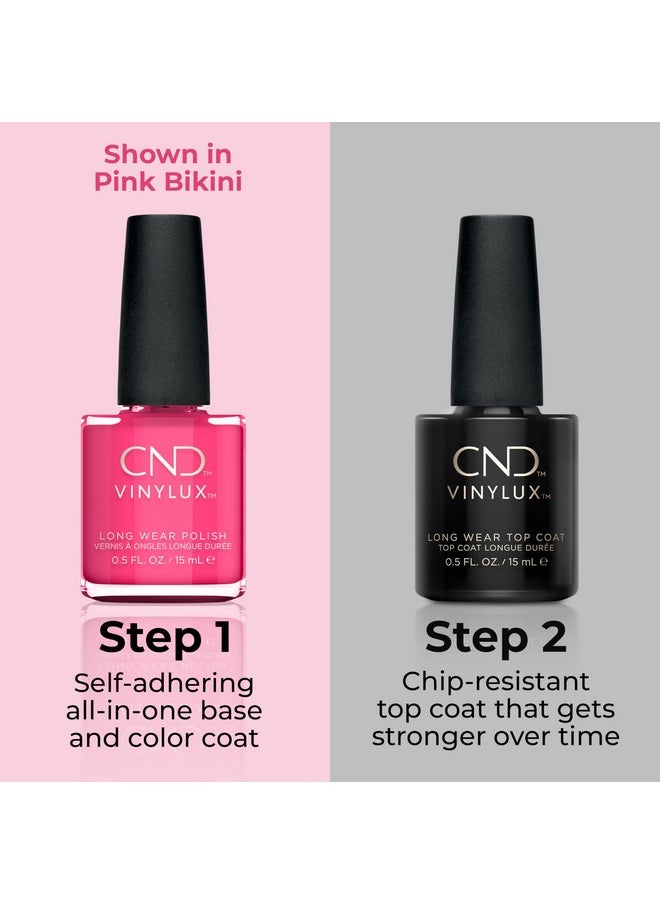 CND Vinylux Longwear Pink Nail Polish, Gel-like Shine & Chip Resistant Color, Negligee, 0.5 fl. oz