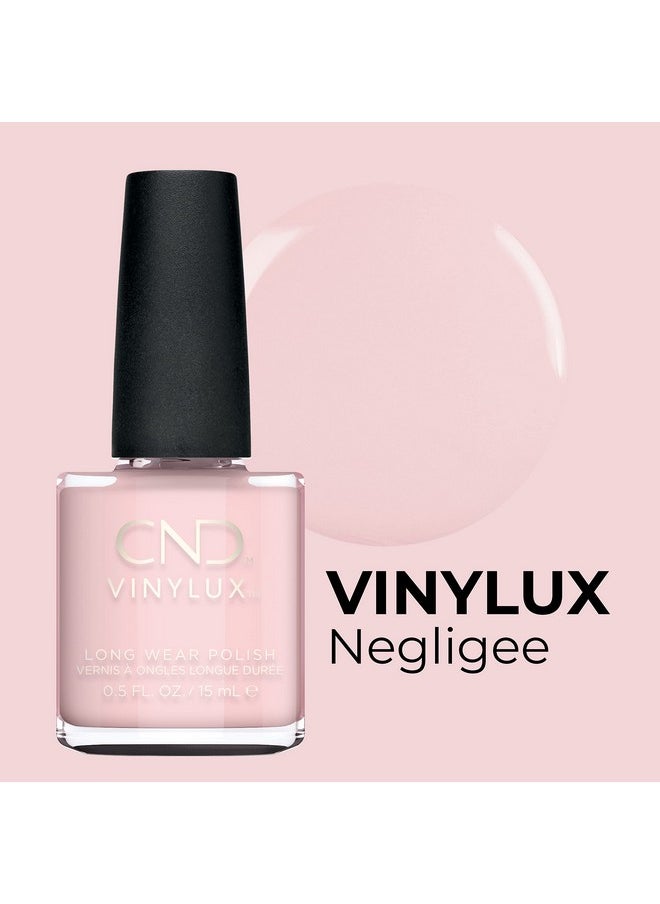 CND Vinylux Longwear Pink Nail Polish, Gel-like Shine & Chip Resistant Color, Negligee, 0.5 fl. oz