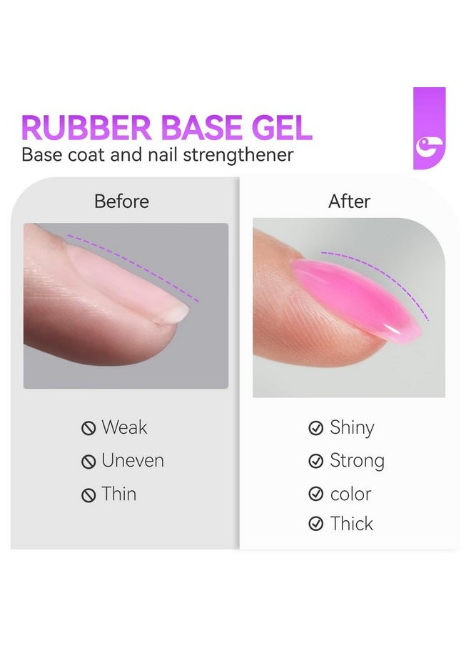 UV Glue for Nails - 6 in 1 UV Nail Glue with Jelly Gel Polish Base Coat,Gelike EC Strong Adhesive for Press on Nails Acrylic Tips,Ideal for Salon and Beginners
