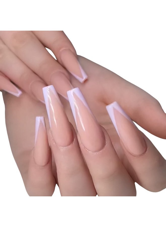 Coffin XL | Gel Nail Tips | NABulous Nails | Extra Long Soft Gel Nail Tips | Coffin Shaped | Full Cover & Pre-shaped | False Press On Nail Extensions | Nail Salons & DIY (Coffin XL)