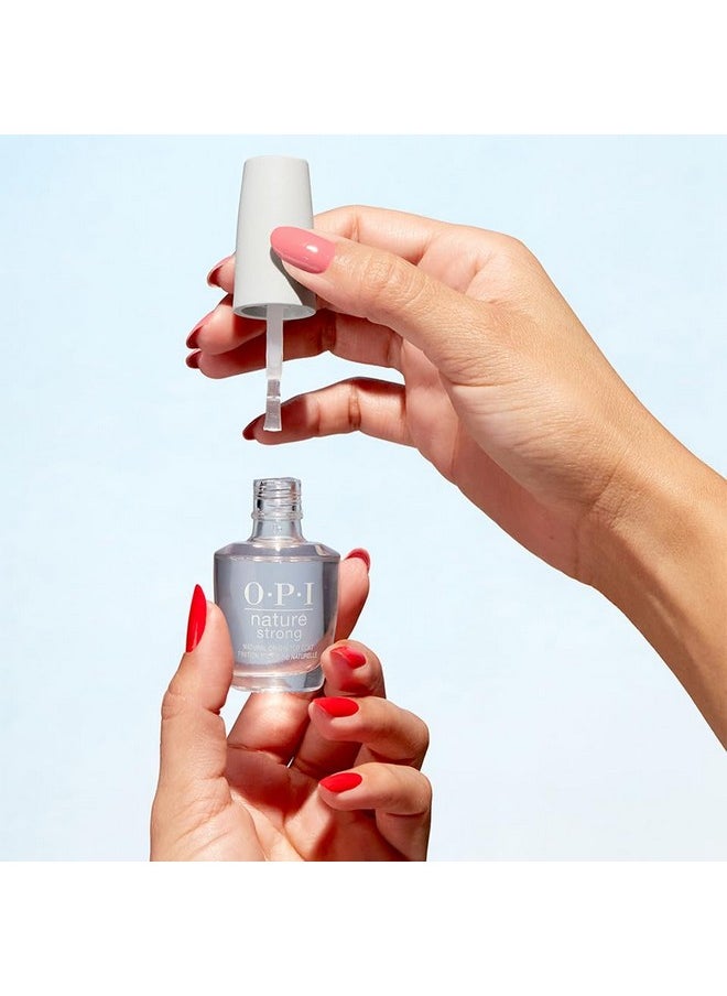 OPI Nature Strong Natural Origin Nail Polish | Clear Gel Like Eco-Friendly Nail Polish Base Coat & Top Coat | Plant Based, Vegan, Cruelty Free