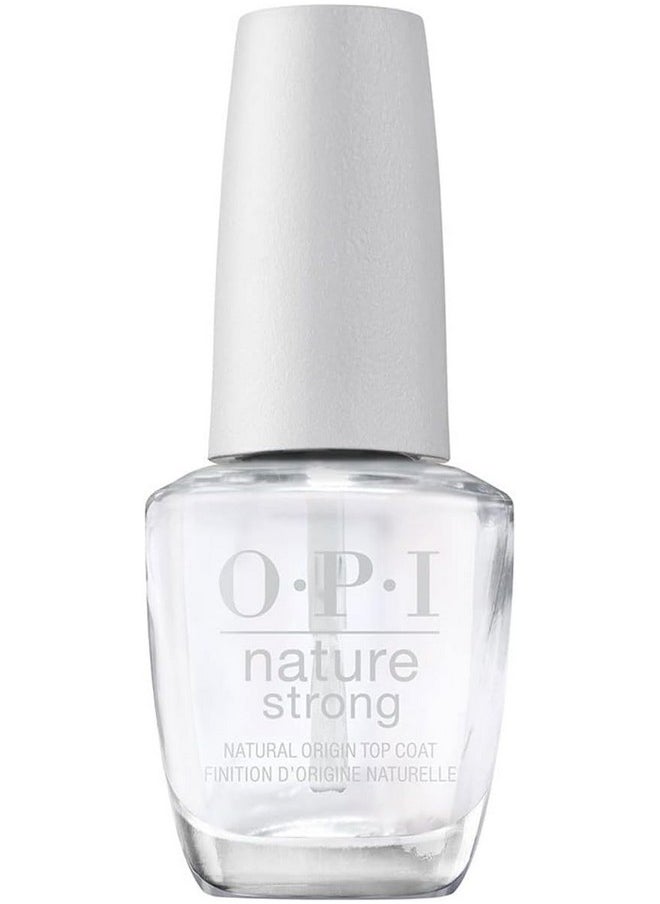 OPI Nature Strong Natural Origin Nail Polish | Clear Gel Like Eco-Friendly Nail Polish Base Coat & Top Coat | Plant Based, Vegan, Cruelty Free