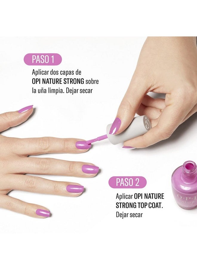 OPI Nature Strong Natural Origin Nail Polish | Clear Gel Like Eco-Friendly Nail Polish Base Coat & Top Coat | Plant Based, Vegan, Cruelty Free
