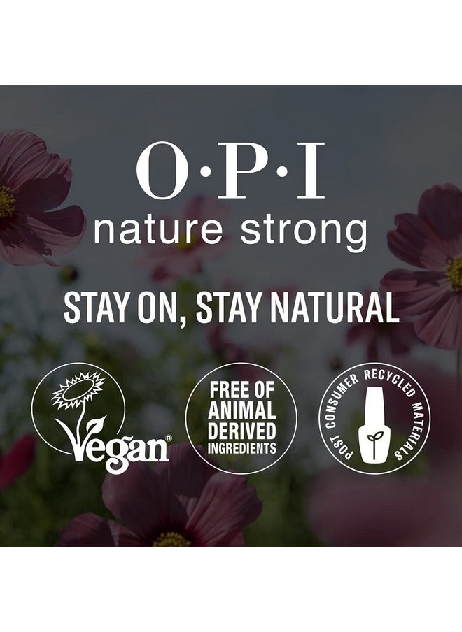 OPI Nature Strong Natural Origin Nail Polish | Clear Gel Like Eco-Friendly Nail Polish Base Coat & Top Coat | Plant Based, Vegan, Cruelty Free