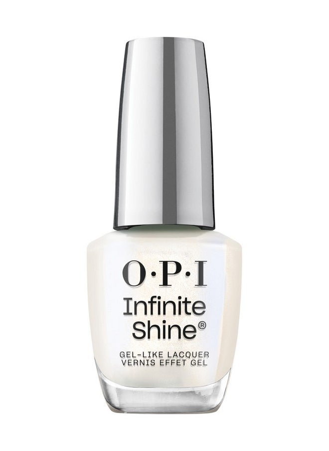 OPI Infinite Shine Shimmer Takes All | Sheer Soft White Shimmer Long Wear Gel Like Nail Polish | Vegan, Long Lasting, Streak Free