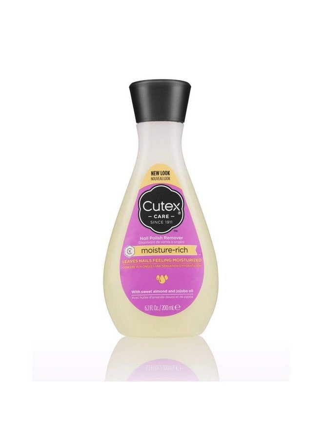 Cutex Nail Polish Remover, Moisture-Rich, 6.7 fl. oz, Sweet Almond Scent