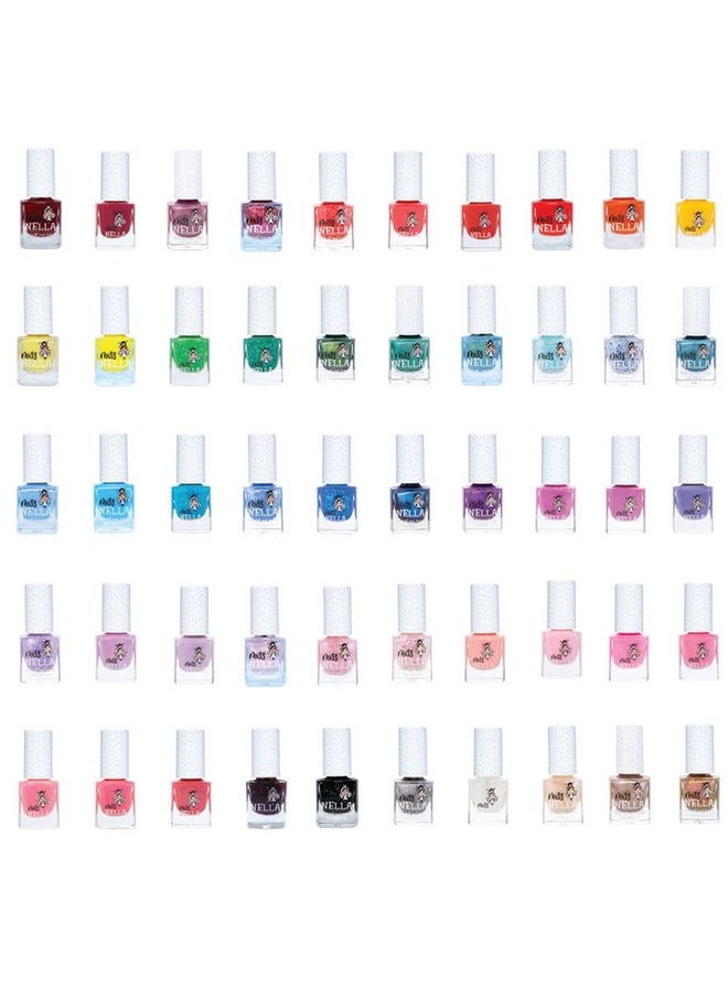 MISS NELLA BUTTERFLY WINGS-Safe Special Glitter lilac Nail Polish for Kids, Non-Toxic & Odor Free Formula for Children and Toddlers, Natural Water Based for Easy Peel Off