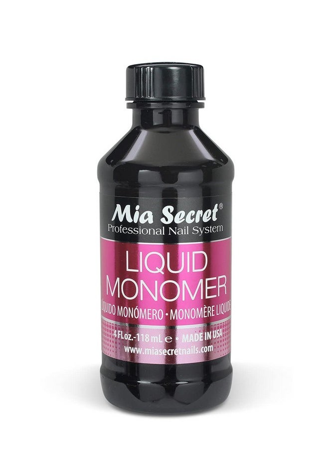 4 oz Mia Secret Liquid EMA Monomer - Professional Nail Liquid for Acrylic Powder