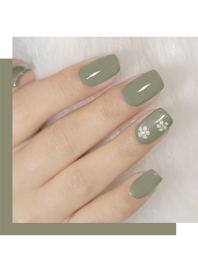 YTD Likomey Gel Polish Set,3 Colors Sage Green Emerald Green Champagne Gold Fashion Color Manicure Christmas Gift UV Nail Gel Varnish Kit,7.5 ml