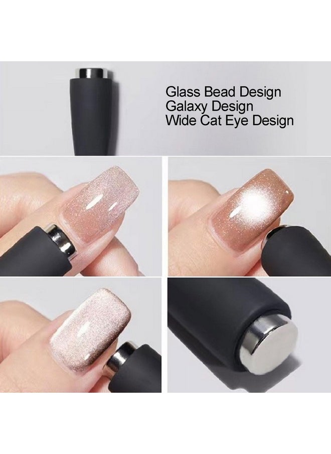 NAILGIL 5 in 1 Nail Magnet Tool, Multi-function Cat Eye Magnet for Nails, Strong Cat Eye Gel Nail Polish Magnetic Stick Accessories for Nail Art Design Salon Quality, Pink