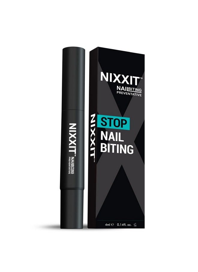 NIXXIT Nail Biting Treatment for Adults - Stop Nail Biting Pen and Thumb Sucking for Adults & Children - Non Glossy Bitter Taste - Safe & Effective Solution - USA Made