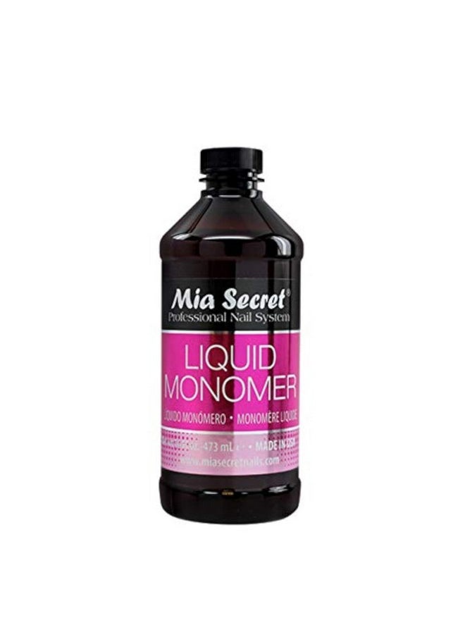 16 oz Mia Secret Liquid Monomer - Professional Acrylic Nail Liquid for Acrylic Powder - EMA monomer - Nail Monomer liquid - ema monomer acrylic nail liquid