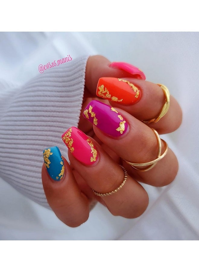 AIMEILI Hot Pink Neon Gel Nail Polish Soak Off Summer Yellow Gel Nail Lacquer, Neon Pink Neon Orange Blue Purple Nail Polish Color Gel Set Of 6pcs X 10ml - Kit Set 11