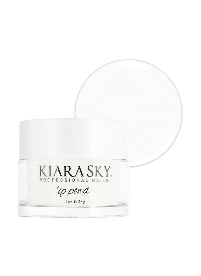 Kiara Sky Long Lasting Nail Dip Powder White Tones 1 oz, Milky White