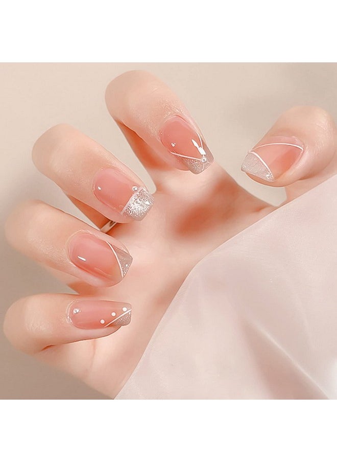 AHAMIOU Gel Nail Polish Nude Gel Polish Kit Sheer Milky White Icy Jelly Translucent Gel Polish Set Color Neutral Soak Off Art Home DIY Manicure Salon Varnish(Milky Pink)