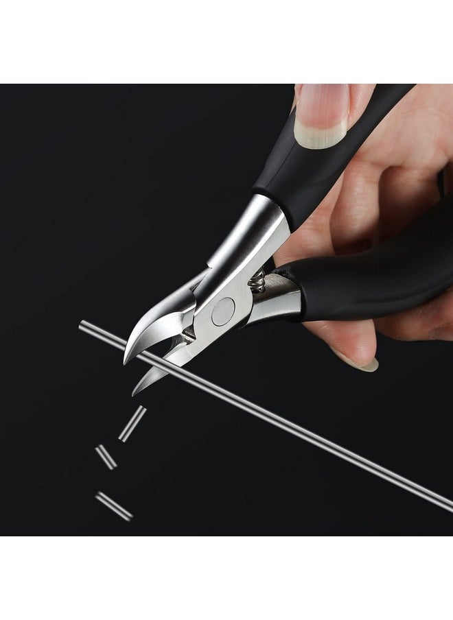 BEZOX Ingrown Toenail Clippers - Precision Thick Toe Nail Clipper for Ingrown and Curly Nails, Comfort Grip Fingernail Clipper, Ergonomic Handle Toenail Scissors for Seniors