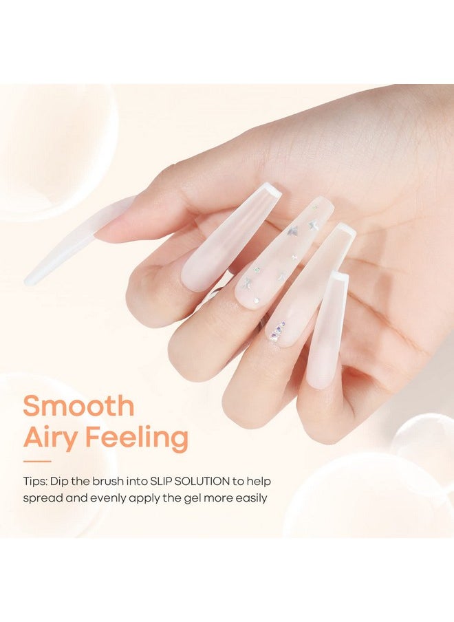 MODELONES Poly Nail Gel Builder 50ML 1.76oz Clear Color Nail Extension Gel Enhancement Nail Thickening Acrylic Extension Trial Professional Technician Tool