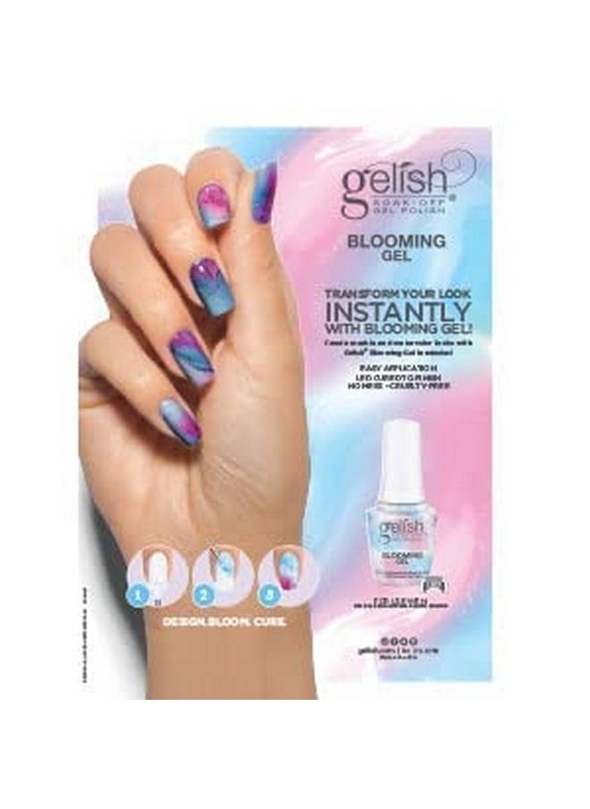 Gelish Blooming Gel - Nail Design Coat, Nail Art Accessories, Create Marble & Watercolor Nail Art, Easy Application, No Mess, LED Cured, Professional Finish, Quick Curing, Cruelty-Free, 0.5oz