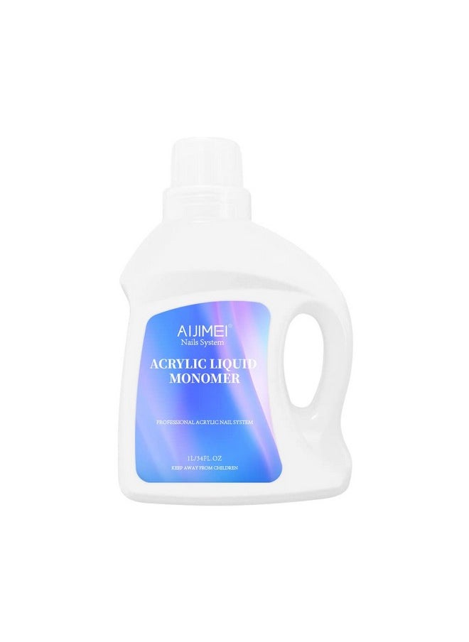 AIJIMEI Acrylic Monomer Acrylic Liquid Acrylic Liquid Monomer For Acrylic Powder Acrylic Nail Liquid Monomer For Acrylic Nails Acrylic For Nails Powders & Liquids Acrylic Nail Powder (34 FL.OZ/1L)