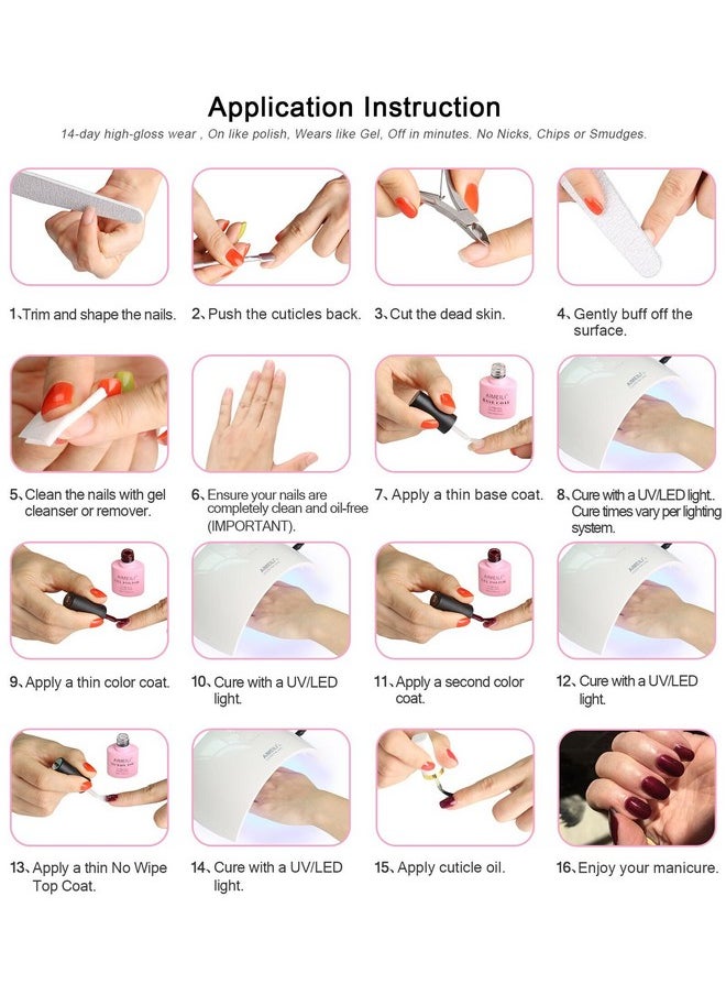 AIMEILI Temperature Color Mood Changing Soak Off Hema Free Chameleon Gel Nail Polish Set Of 6pcs X 10ml- Kit Set 13