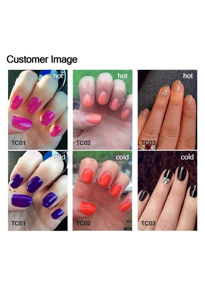 AIMEILI Temperature Color Mood Changing Soak Off Hema Free Chameleon Gel Nail Polish Set Of 6pcs X 10ml- Kit Set 13