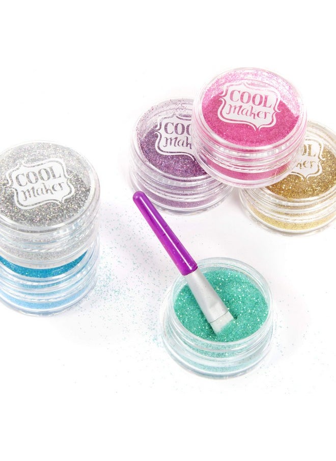 Cool Maker, GO GLAM Glitter Nails DIY Activity Kit for 5 Manicures, Arts & Crafts Christmas Gifts for Kids Ages 8 and up