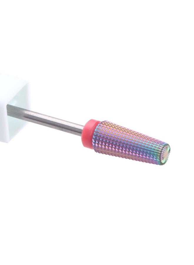 MZCMSL 5 in 1 Carbide Nail Drill Bit for Removing Acrylic or Gel, Both Left and Right Handed - Two Way Rotate Use,3/32 Shank efile Bit (Fine,Multicolor)