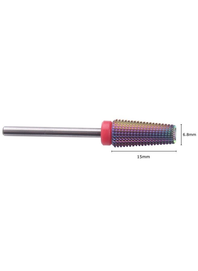 MZCMSL 5 in 1 Carbide Nail Drill Bit for Removing Acrylic or Gel, Both Left and Right Handed - Two Way Rotate Use,3/32 Shank efile Bit (Fine,Multicolor)