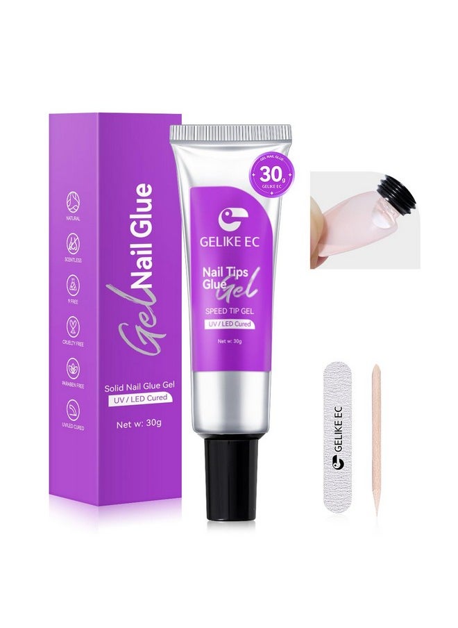 Gelike EC Solid Glue Gel for Nail - Adhesive for Press on Tips 30g