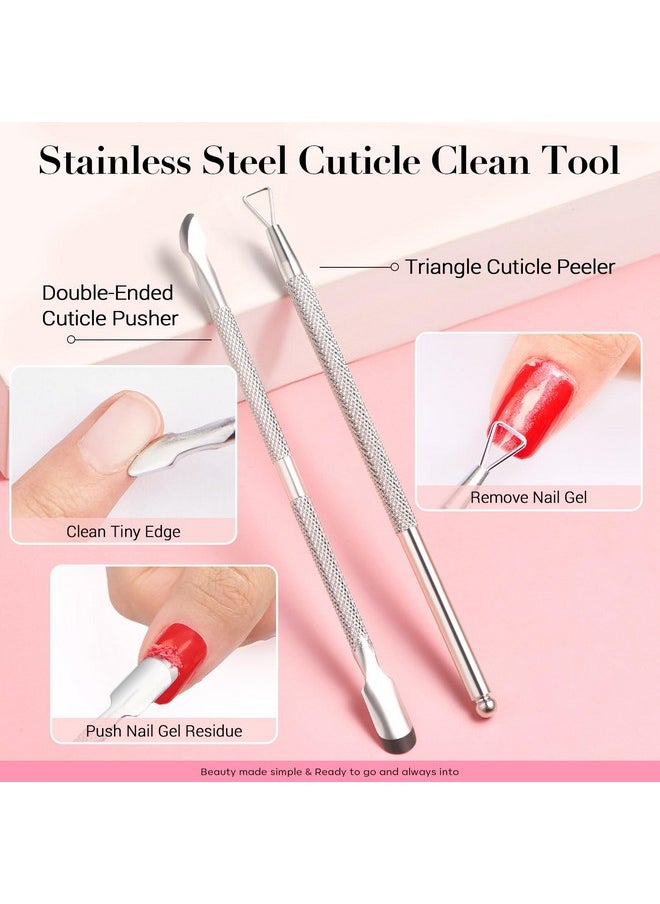 AZUREBEAUTY Nail Soaking Bowl, Soak Off Dip Powder Gel Polish Remover, Manicure Bowl for Hand with 15ml Cuticle Oil Cuticle Remover Tools, Nail Brush, Cuticle Pusher, Cuticle Peeler, Nail File Buffer
