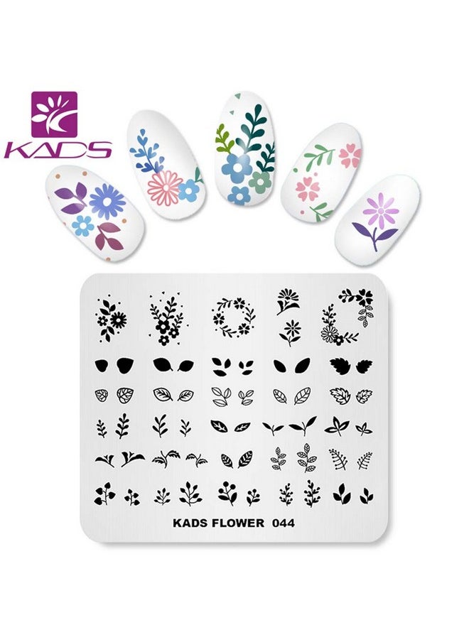 KADS Nail Art Stamp Plate Flower Series Nail stamping plate Template Image Plate Nail Art DIY Decoration Tool