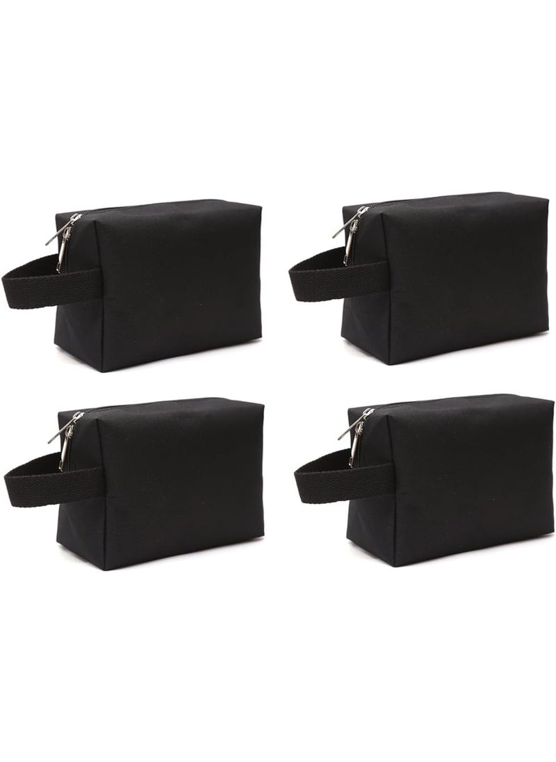 600D Portable Multi-purpose Zipper Waterproof Travel Organizer Cosmetic Bag Make up Case Storage Bag Pouch 4-pack