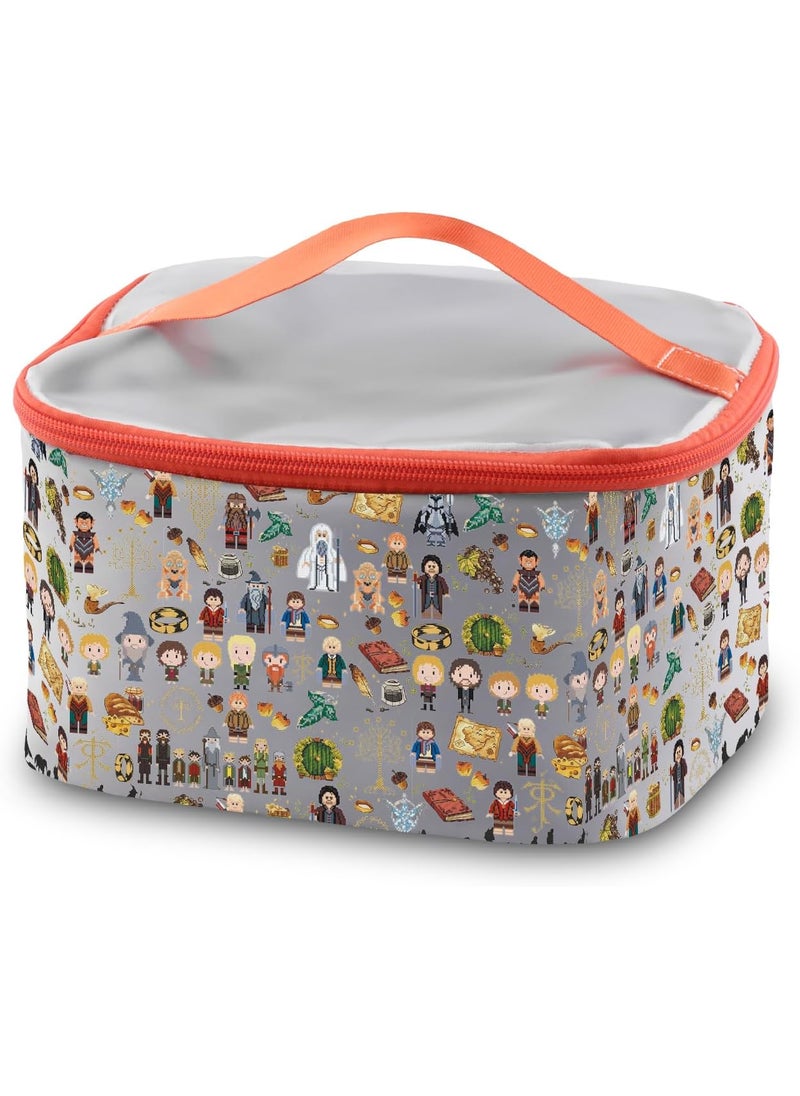 PXTIDY Lord Movie Rings Movie Inspired Makeup Bag Rings Movie Characters Zipper Pouch Lord Rings Movie Fans Gift