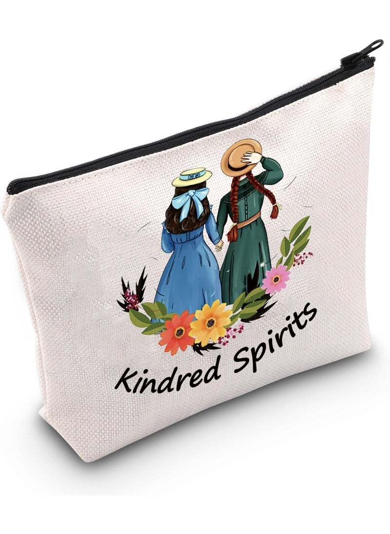 POFULL Kindred Spirits Cosmetic Bag Anne Green Gift Book Lover Gift Friendship Makeup Bag (Kindred Spirits)