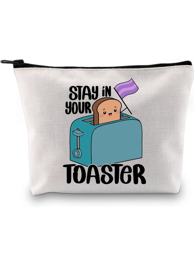 G2TUP Funny Color Guard Quote Gift Stay In Your Toaster Makeup Bag W-inter Team Cosmetic Bag Color Guard Merch