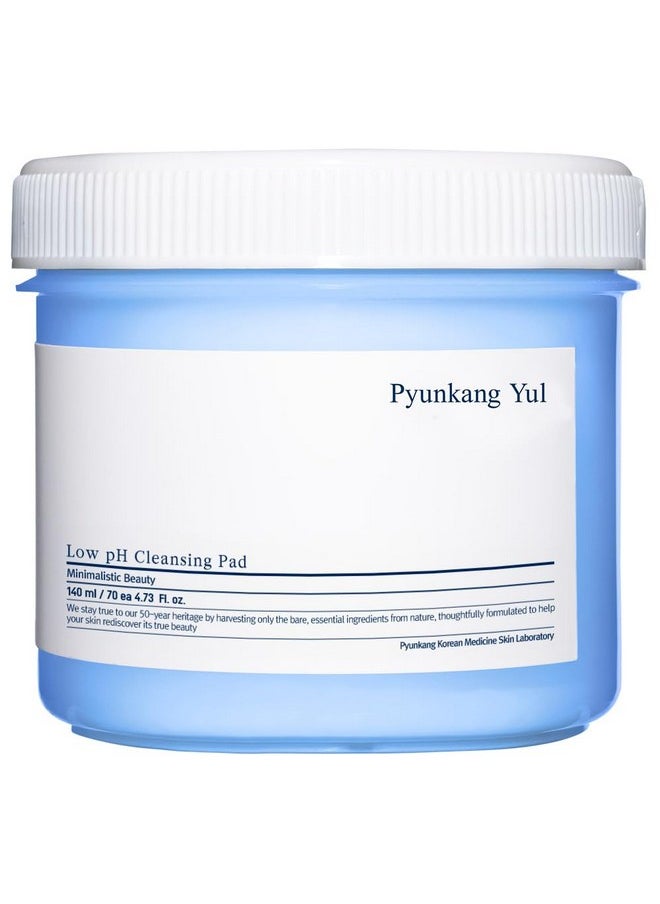 [PKY] PYUNKANG YUL Low pH Cleansing Pad, 140ml 70ea Makeup Cleansing Wipes Hypoallergenic and dermatologist-tested