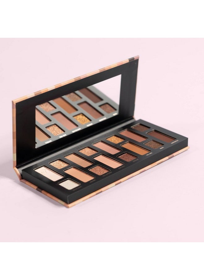 W7 Nudification Pressed Pigment Palette - 16 High Impact Nude Colors - Flawless Long-Lasting Glam Makeup