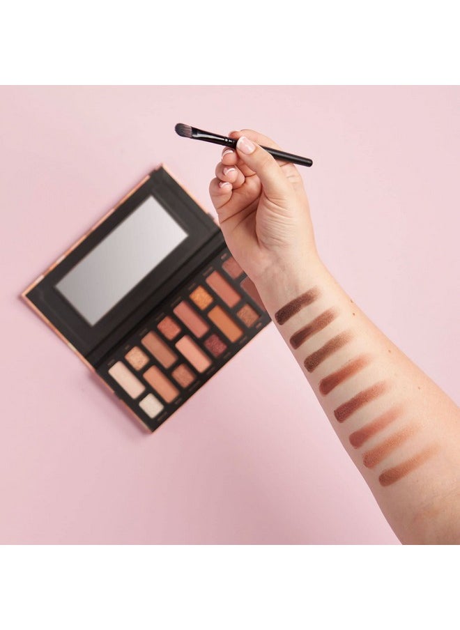 W7 Nudification Pressed Pigment Palette - 16 High Impact Nude Colors - Flawless Long-Lasting Glam Makeup