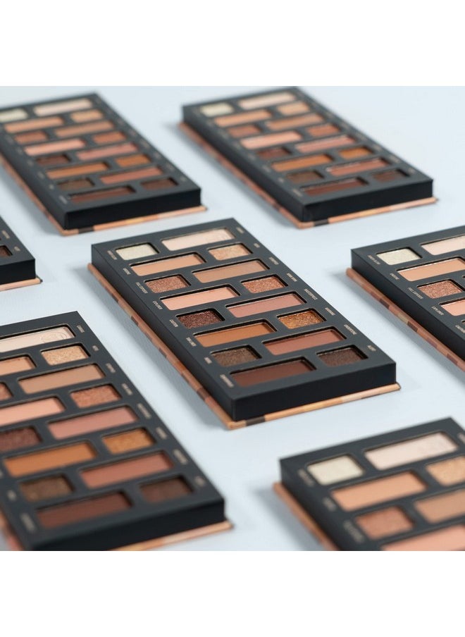 W7 Nudification Pressed Pigment Palette - 16 High Impact Nude Colors - Flawless Long-Lasting Glam Makeup