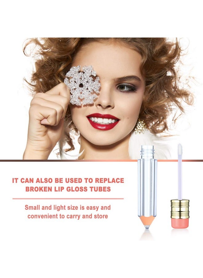 Maitys 24 Pieces Novelty Empty Lip Gloss Tubes, Ice Cream and Funny Light Bulb Shaped Lip Balm Tube, Creative Lollipop Shape, Bottle and Candy Shaped Lip Glaze Tube, Pencil Lip Oil Bottles, 6 Styles